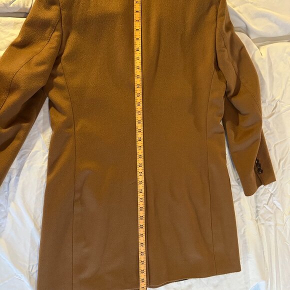 Charles Tyrwhitt LIght Camel Wool Overcoat - Picture 5 of 14
